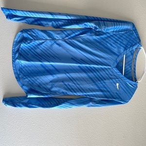 Nike running top with thumb holes